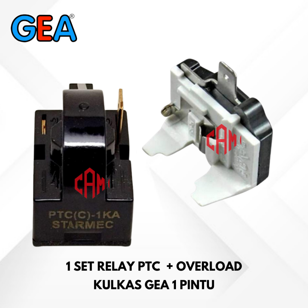 Relay PTC Overload Kulkas GEA 1 Pintu