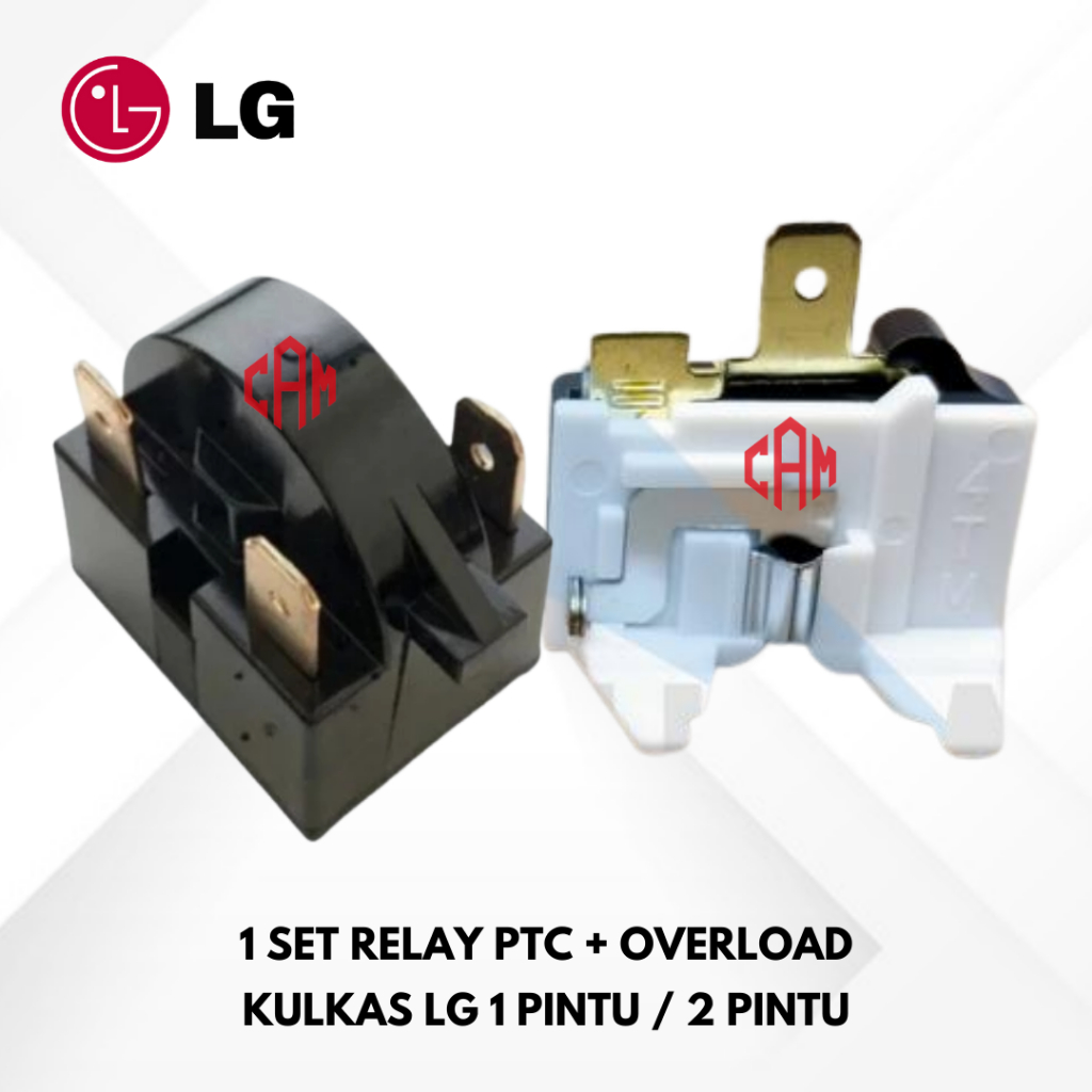 Relay PTC Overload Kulkas LG 1 Pintu / 2 Pintu