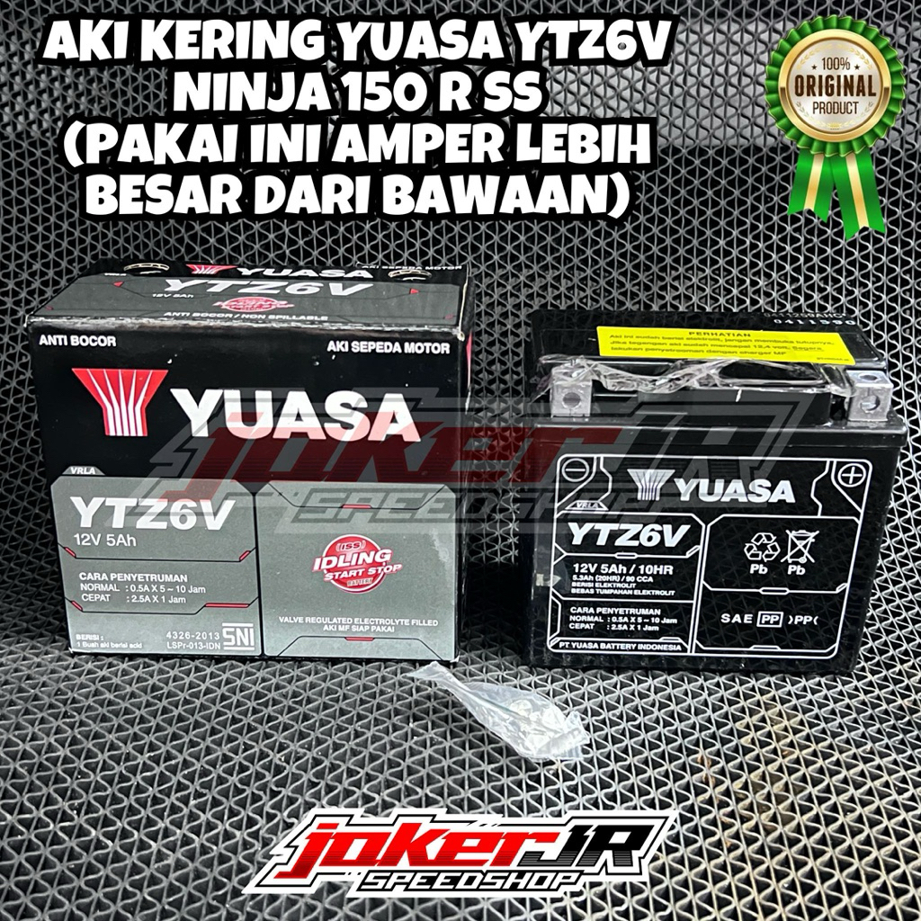 AKI KERING YUASA YTZ6V UNTUK VARIO PCX SATRIA FU