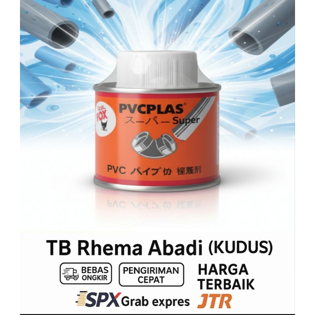 LEM PIPA PVCPLAS KALENG 100 Gram/Lem pralon kaleng