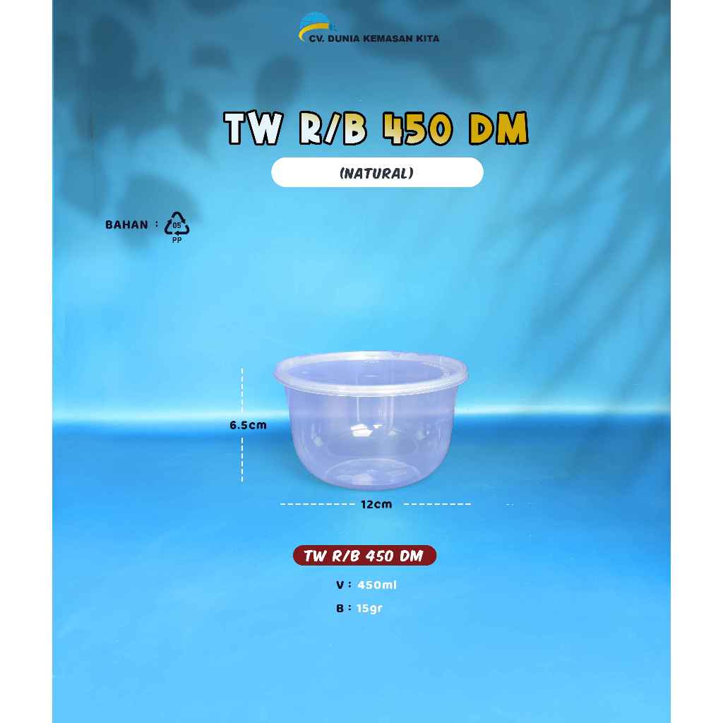 Thinwall Round 300 - 400 - 450 ml - Tempat Salad Plastik - Bulat