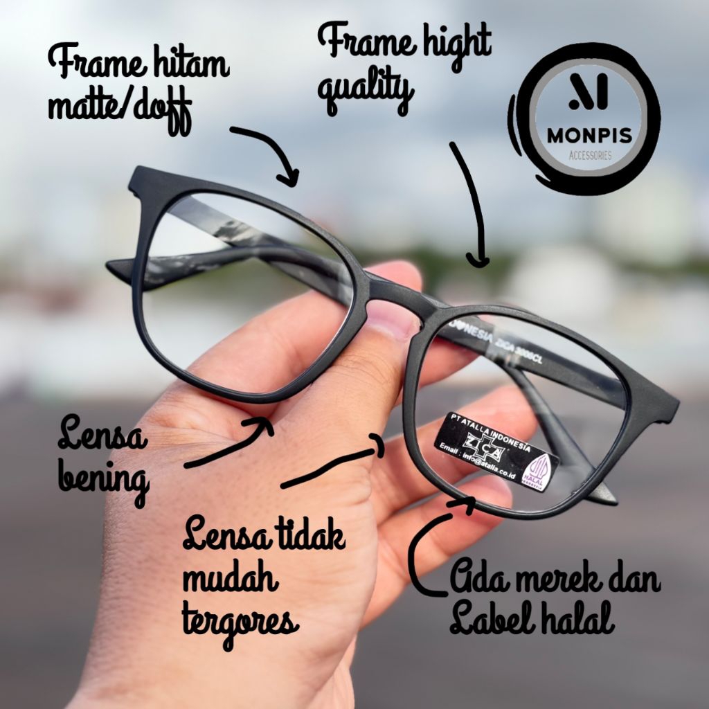 Kacamata pria wanita Kacamata korea Kacamata kekinian Kacamata bening Kacamata kotak Kacamata frame 