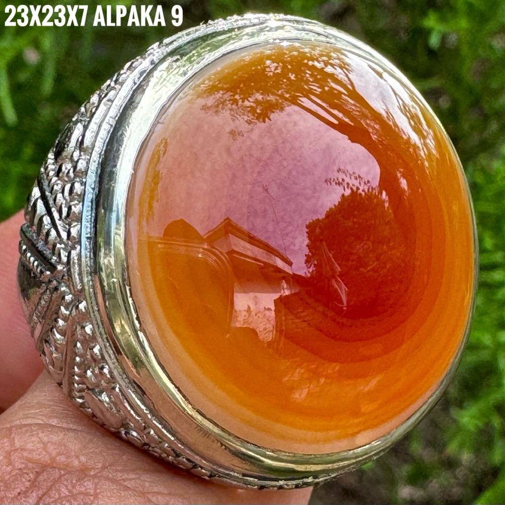 Cincin Batu Akik Natural Sulaiman Mata