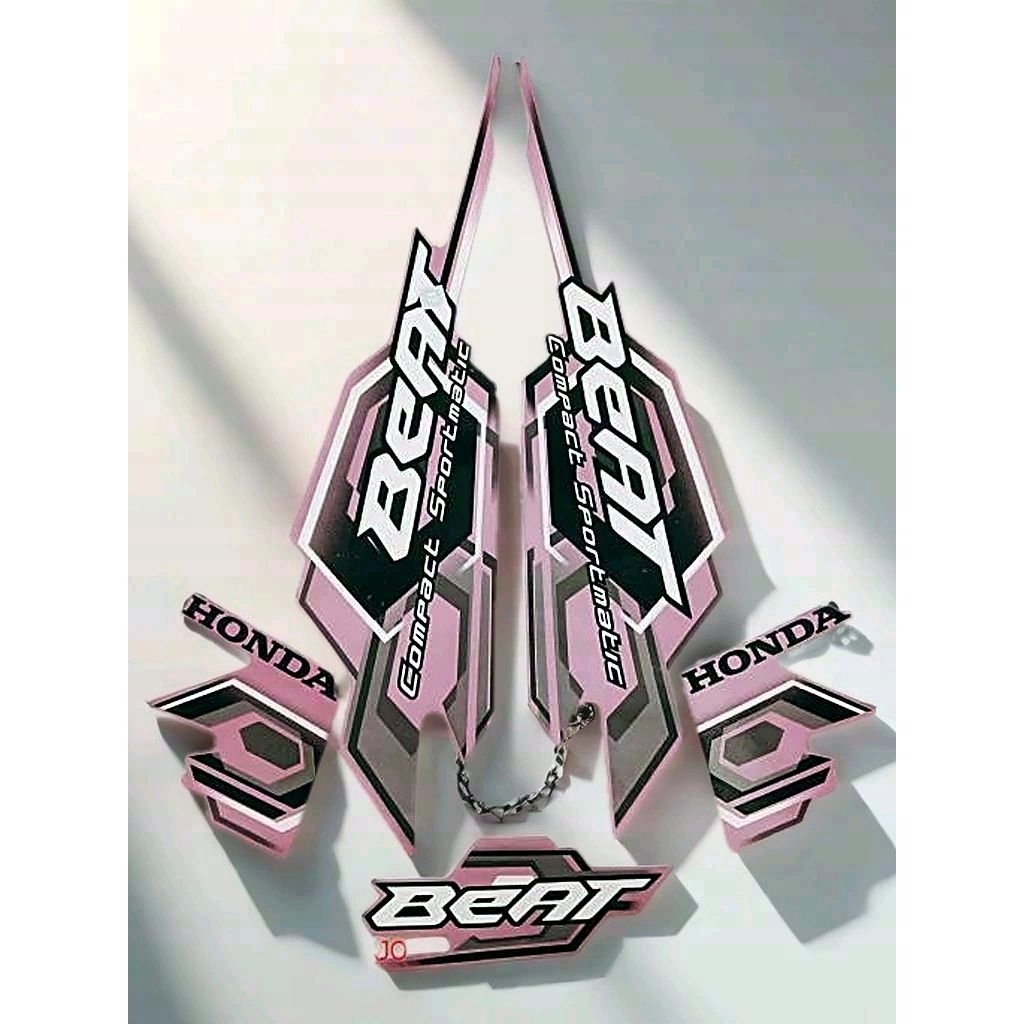 (ORI) striping honda beat karbu 2008 pink kualitas original