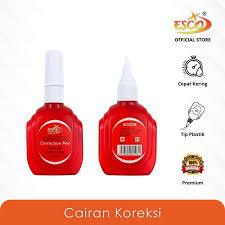 Grosir 1Box 12Pcs Tip ex || Tipe X Cair K-01 ESCO || Tipe x Merah Murah || Correction Pen