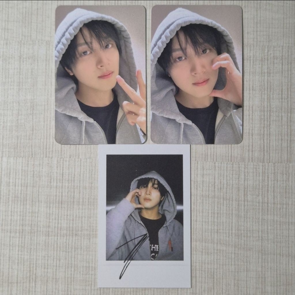 PC NCT HAECHAN OFFICIAL DREAMSCAPE STARRIVER 3.0 // POLAROID HOODIE HEART CHEEK PEACE