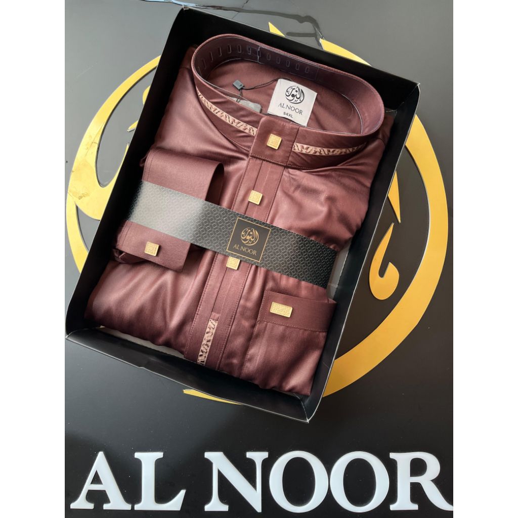 jubah al noor polyester premium mansett