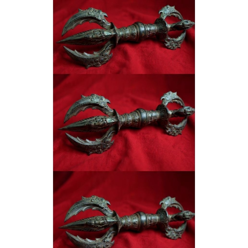 Braja Kuno Tibet – Vajra Logam Antik Dekorasi & Koleksi