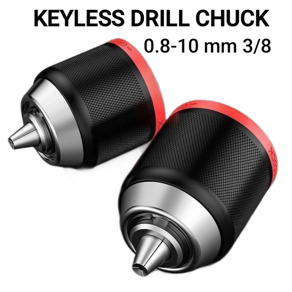 Chuck Bor Keyless 10mm / Kepala Bor 10mm