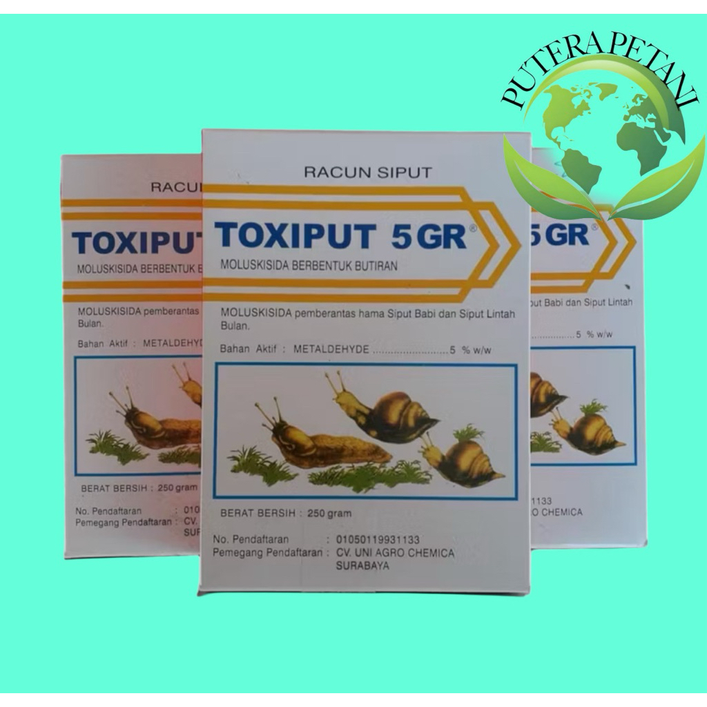 toxiput moluksida pengendali hama siput efektif membasmi hama siput bekicot dan siput lintah isi 250
