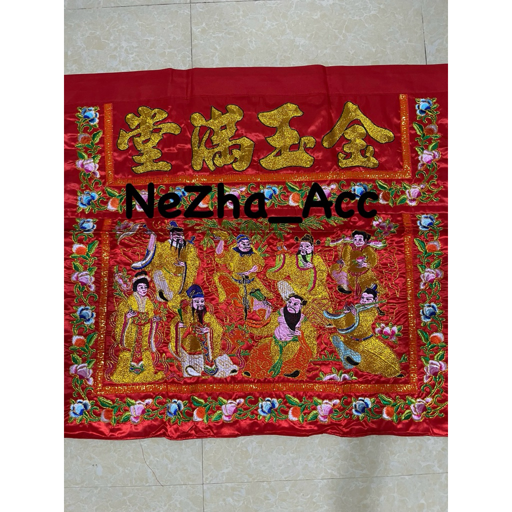 Kain Meja Altar Sembahyang 8 Dewa / To Wi