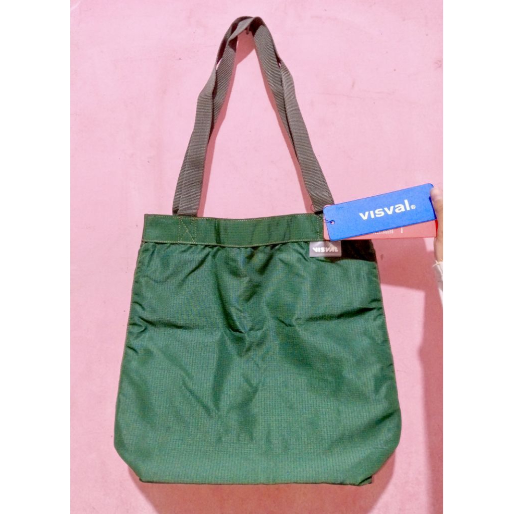[NEW TAG ORIGINAL VISVAL] Tote Bag Aster - Visval - Tas JInjing Warna Olive