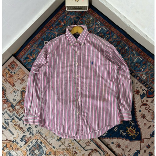 Kemeja Panjang RalphLauren Stripes Second