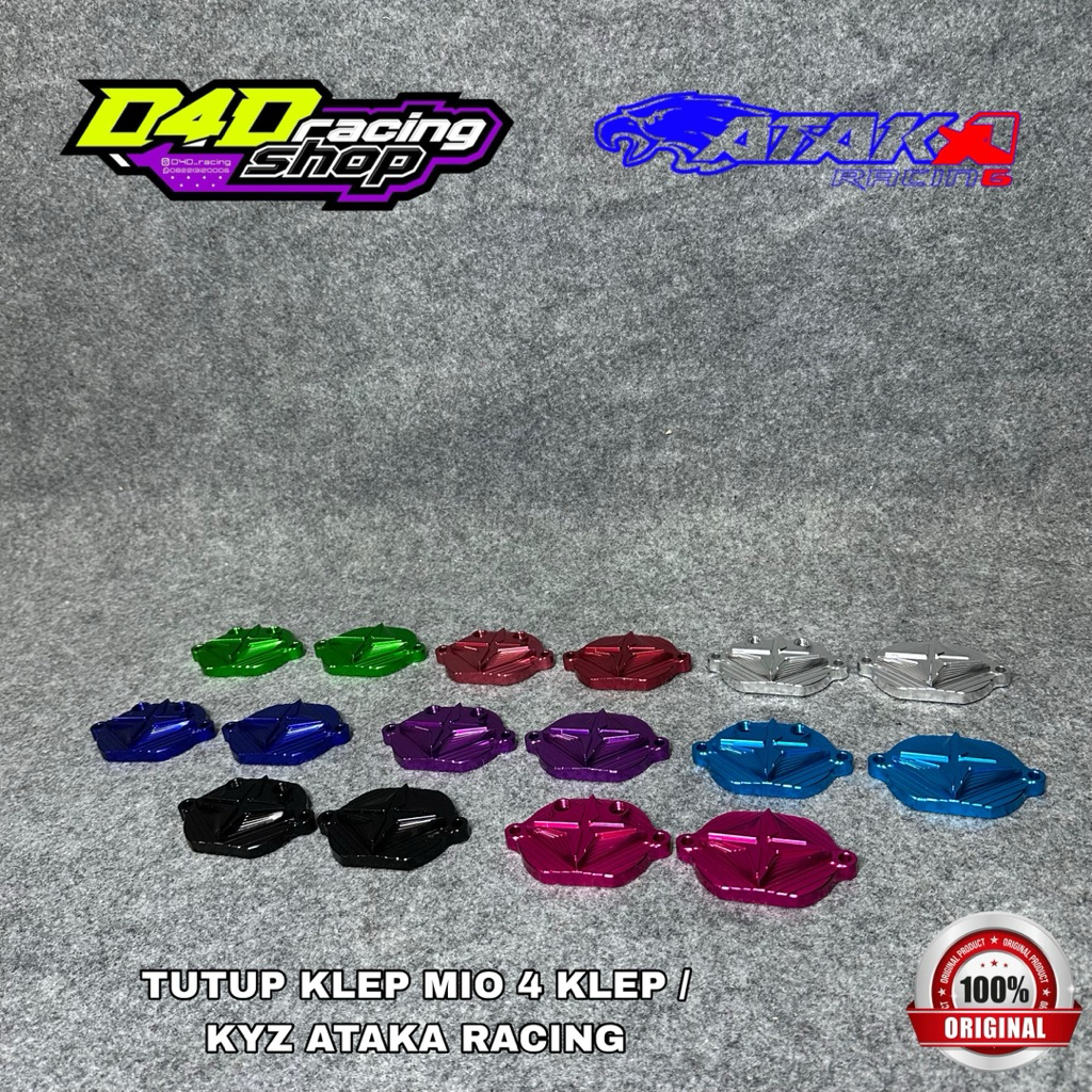 TUTUP KLEP HAWA CNC UNTUK HEAD 4 KLEP MIO KYZ KPH ATAKA RACING