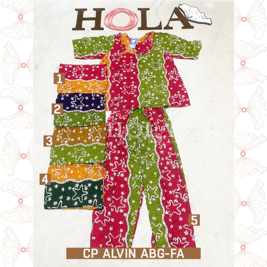 HOLA_FASH | B- Setelan CP ALVIN ABG Batik, Setcel batik, setelan rumahan, setelan santai, setelan ba