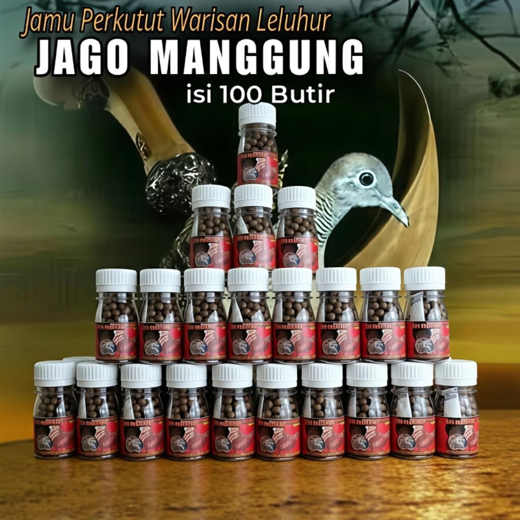 Pil Perkutut Jago Manggung isi 50-100 Butir penggacor burung perkutut lokal dan bangkok paling ampuh