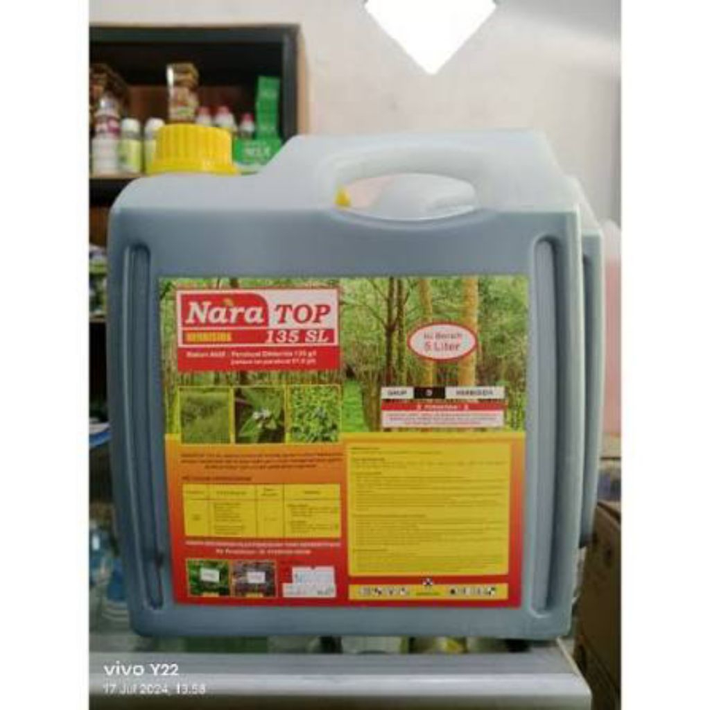 Herbisida Kontak NARATOP 135 SL 5L Pengendali Gulma Cepat