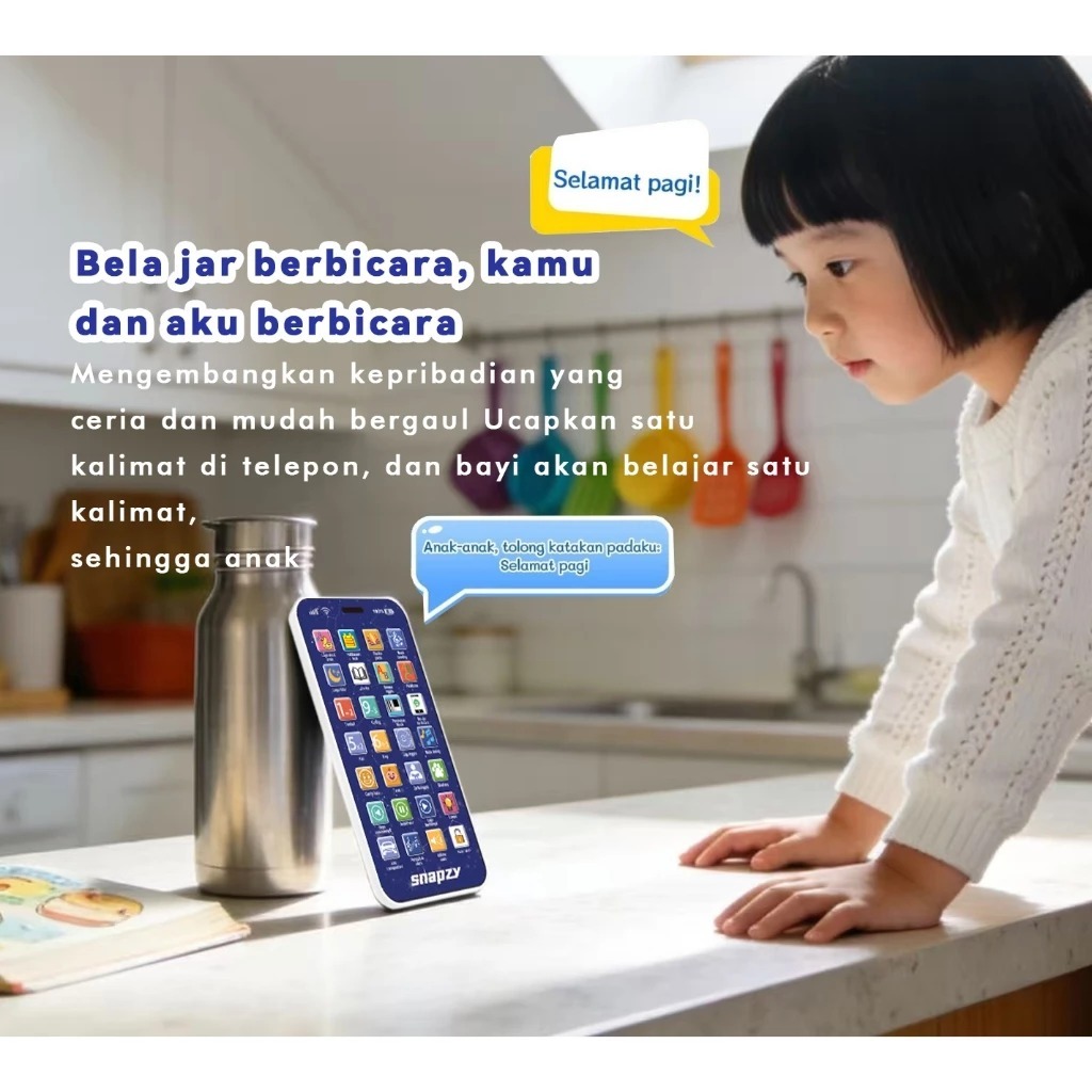 NEW DEALS BELLA MAINAN TELEPON HP IPHONE ANAK 28 / 36 TOMBOL ANAK MAINAN SMART HP ANAK ANAK MAINAN