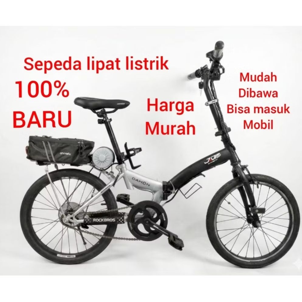 sepeda lipat listrik,united folding elektrik bike 24 v 250 w.