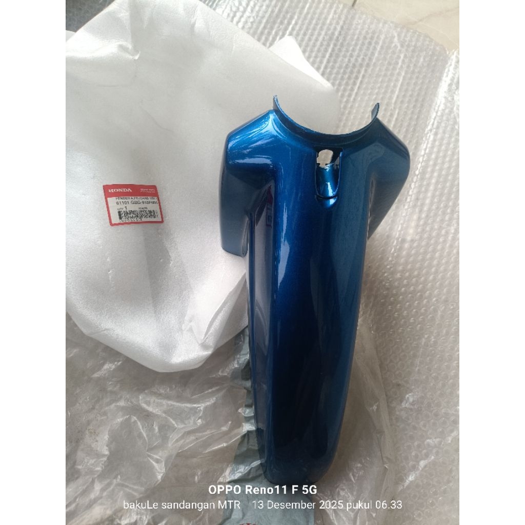 spakbor slebor fender depan Astrea grand bulus sabit ORI ORIGINAL asli warna biru FMN