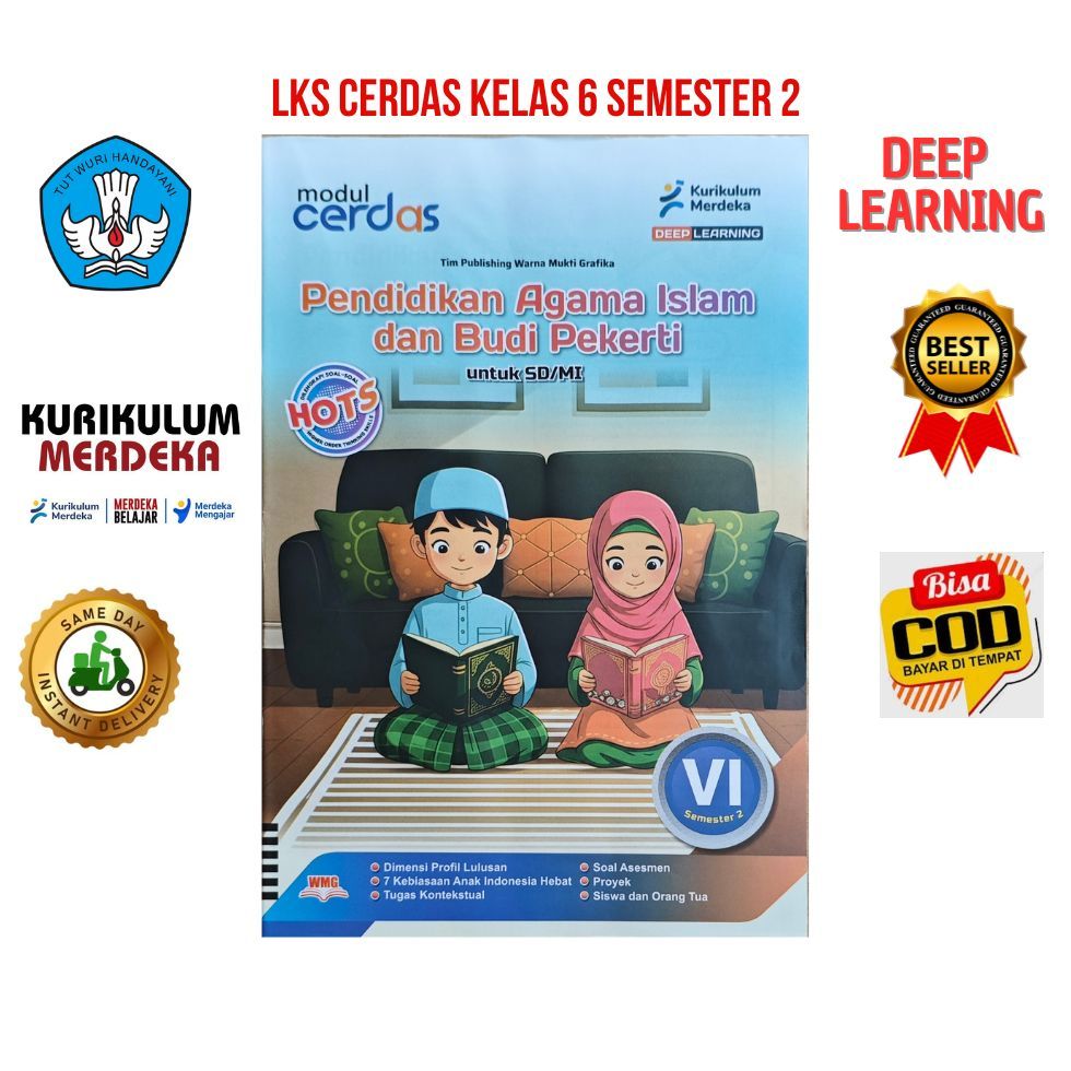 Lks Cerdas Pendidikan Agama Islam Kelas 6 Smt 2 Kurmer  Terbaru Murah