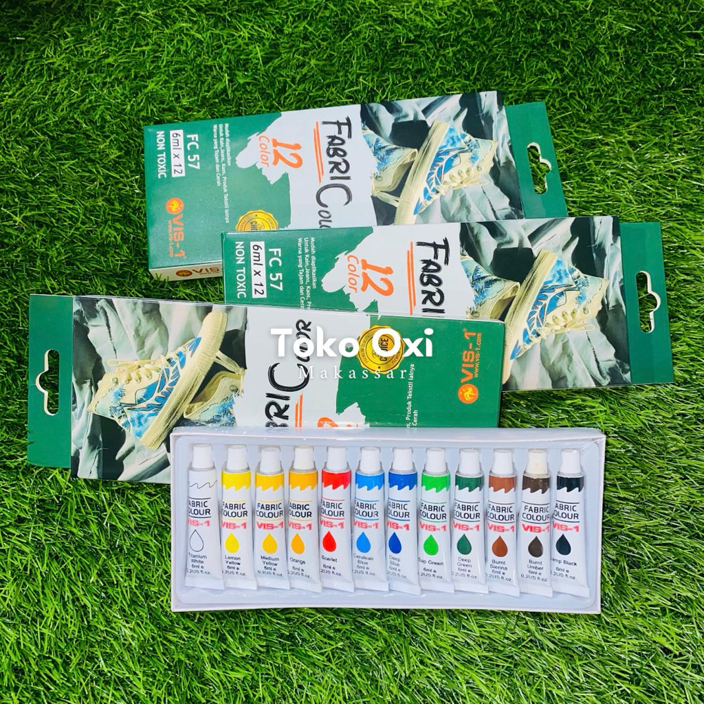 VIS-1 - Fabric Color FC-57 / Fabric Paint / Cat Baju / Cat Kain