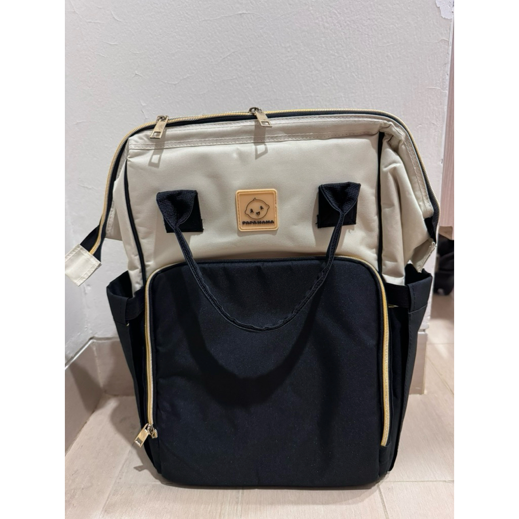 PapaMama Diaper Bag - Dual Tone - Backpack Tas Bayi