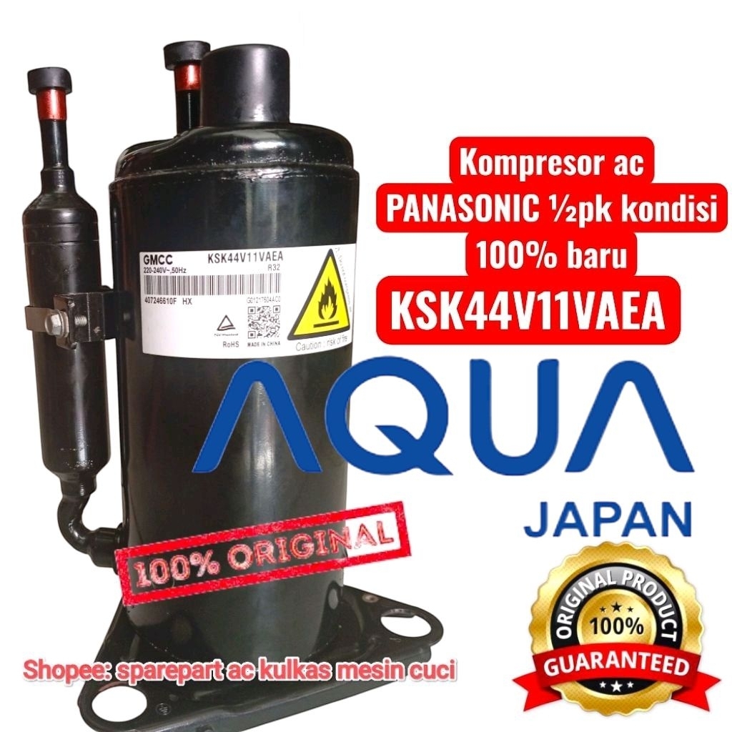 kompresor ac AQUA R32 1/2 PK kompresor outdoor ac aqua original KSK44V11VAEA