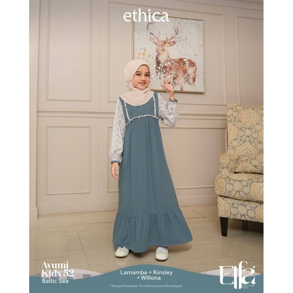Sarimbit Ethica gamis elfa baltic sea (anak)