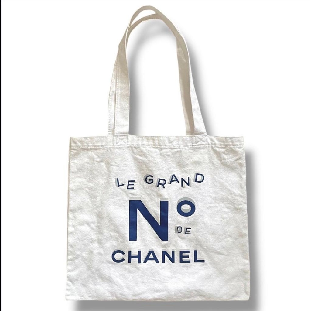 Chanel Le Grand Numéro De Chanel canvas tote bag