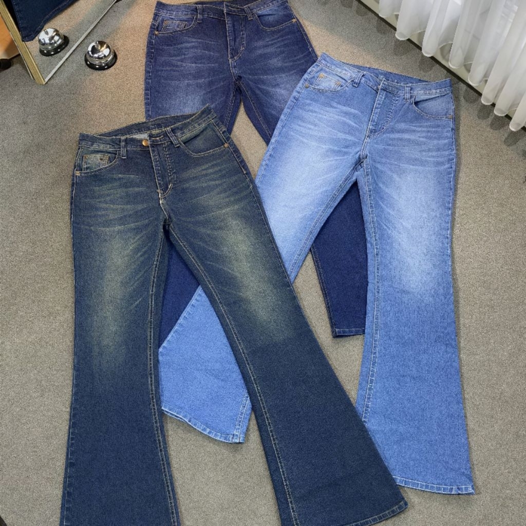 [YUKI PANTS] Celana Jeans Cutbray Wanita High Waist| Jeans Cutbray Retro Vintage| Celana Jeans Cutbr