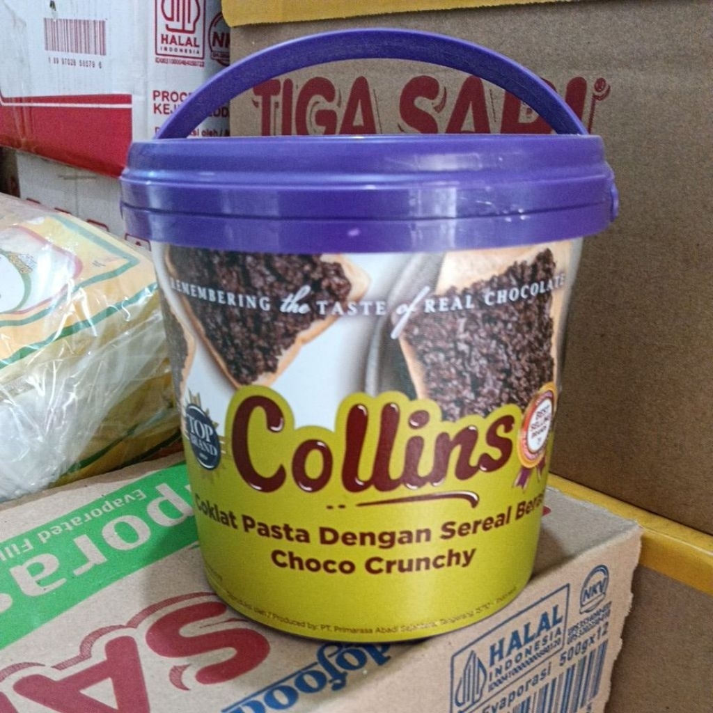 dip glaze colins coklat cruncy kemasan 1kg