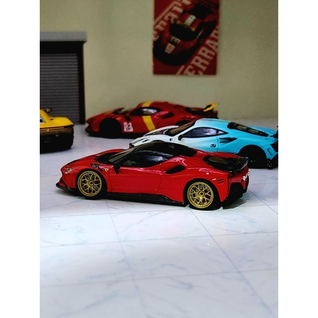 stance hunter 1/64 ferrari sf90 novitec body kit open engine