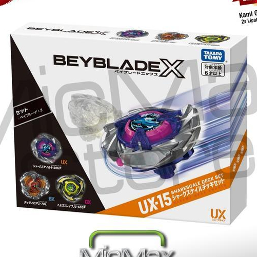 Takara Tomy Beyblade X Ux15 Ux 15 Sharkscale Deck Set 982432