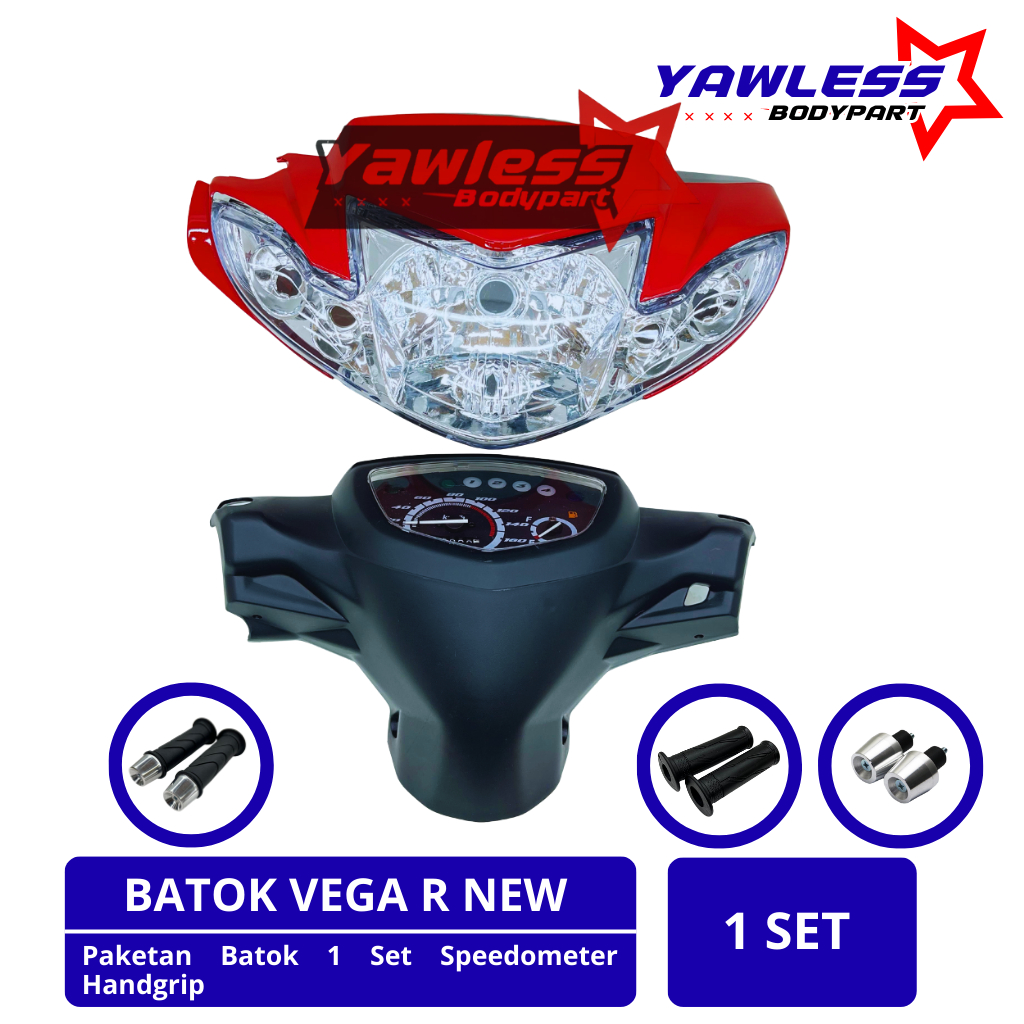 batok lampu Vega R New Merah Cabe / Batok kepala Vega R New