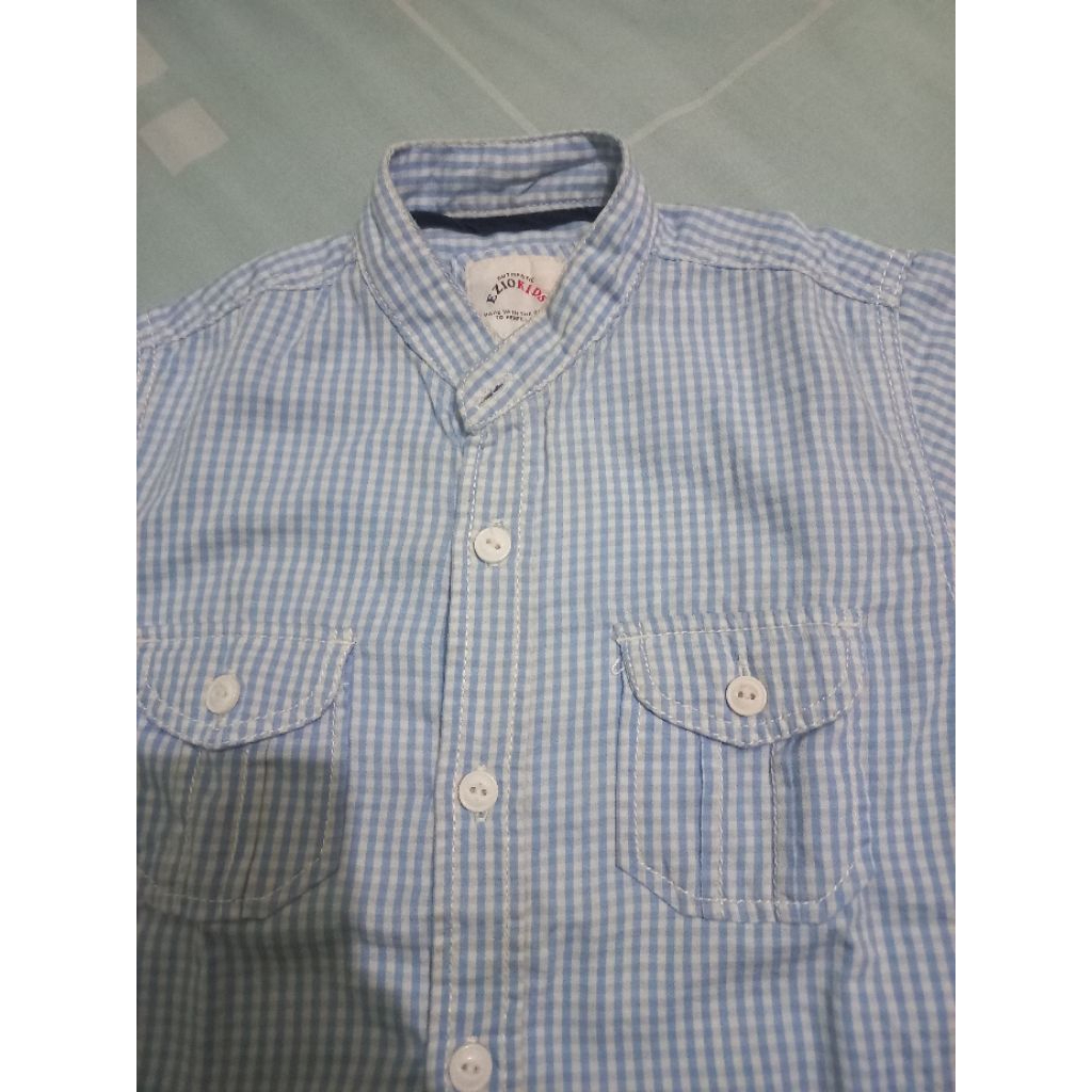Kemeja Anak Ezio Kids Usia 3-4 Tahun Preloved