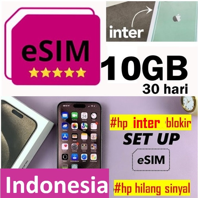 Esim Hp Inter hilang sinyal Roaming Telkomsel | iphone inter | iphone wifi only | esim telkomsel | e