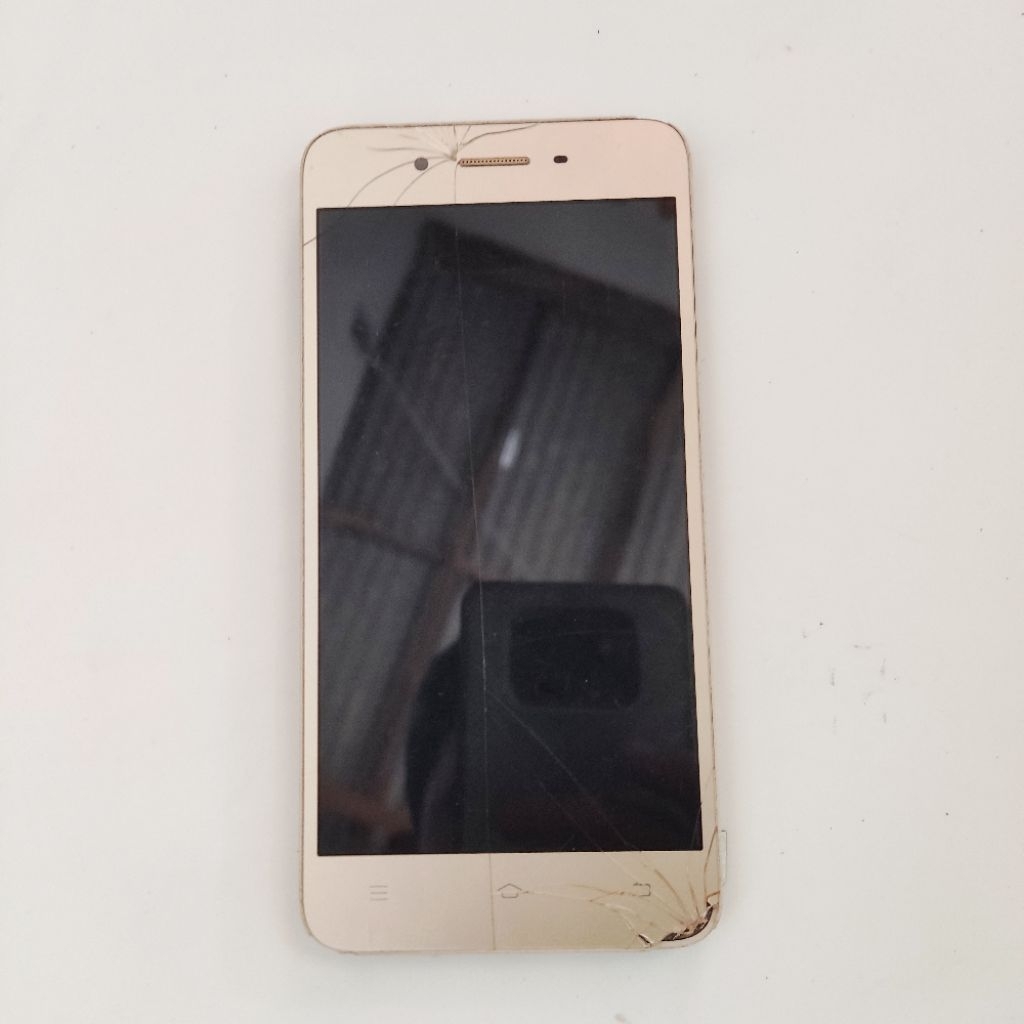 lcd dan frame vivo y53 ori copotan minus touchscreen retak