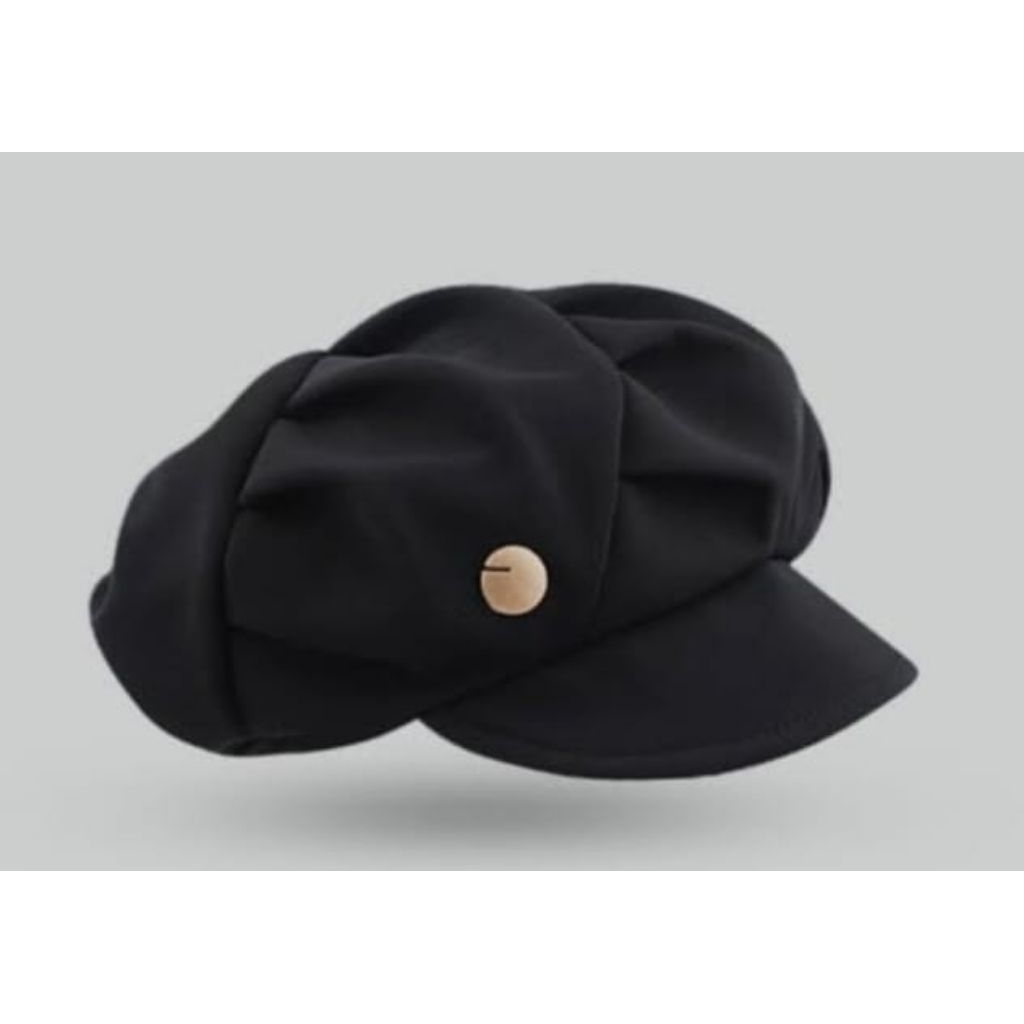Topi Baret Wanita Oktagonal Topi Korea Style