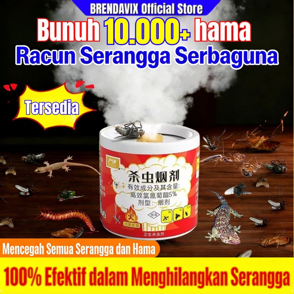 Obat Asap Pembasmi Serangga 6pc Anti Kecoa Nyamuk Kutu Kasur Cicak Lalat Tikus Teknologi Asap Membas