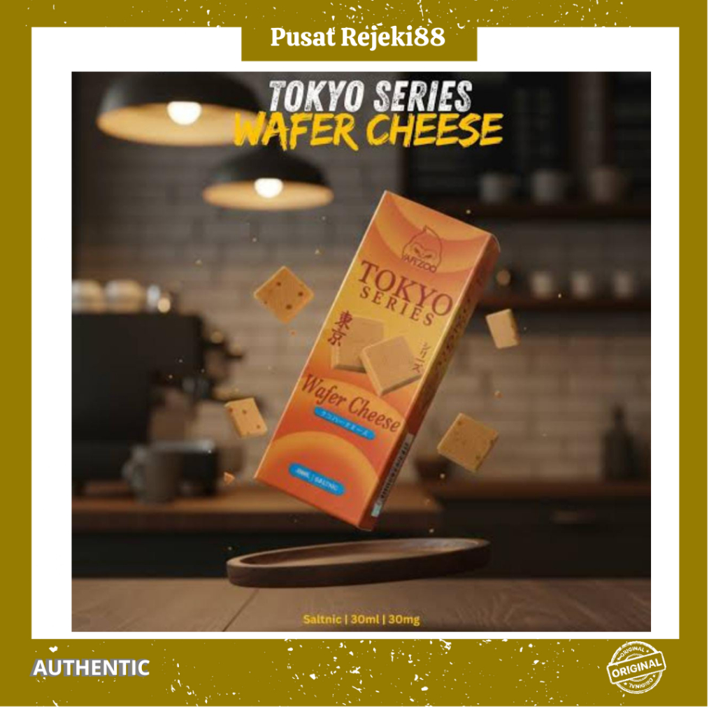 Tokyo Wafer Cheese Creamy Series Saltnic 30mg 30ml By Vape Zoo 100% Original