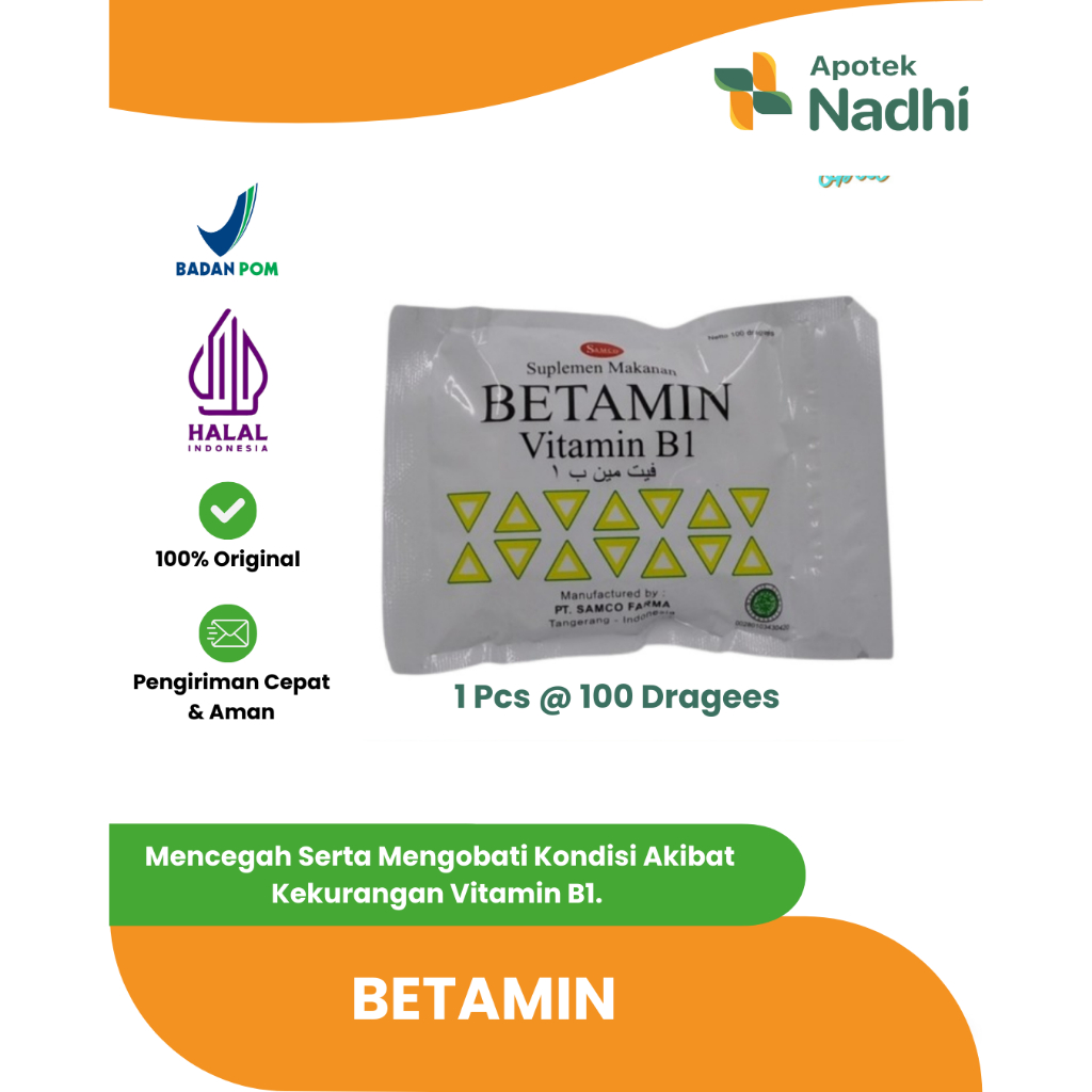 Betamin Vitamin B1 - Suplemen Kesehatan