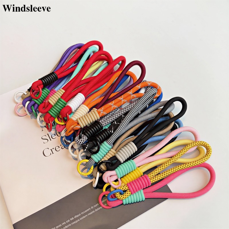 Gantungan hp aesthetic korea Tali Wrist /Strap Pendek Warna Blok tali hp gantungan hp /lanyard hp pr