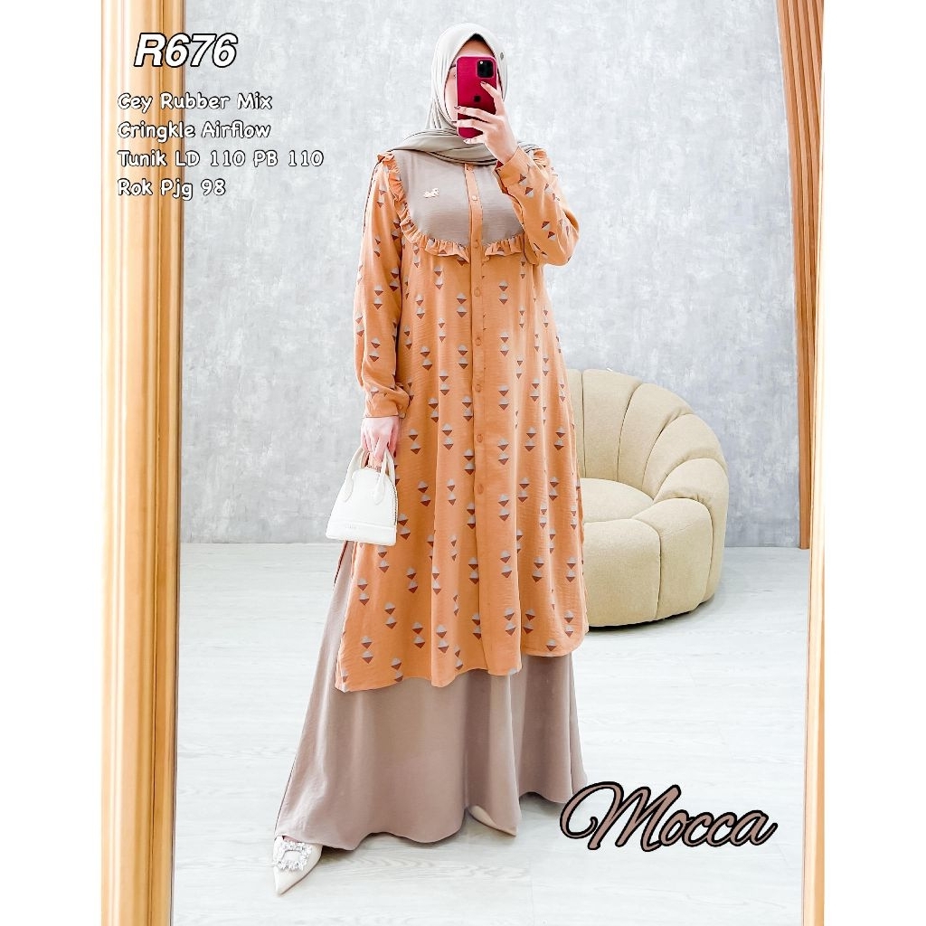 ONE SET ROK TUNIK RIBYKA COLLECTION R676