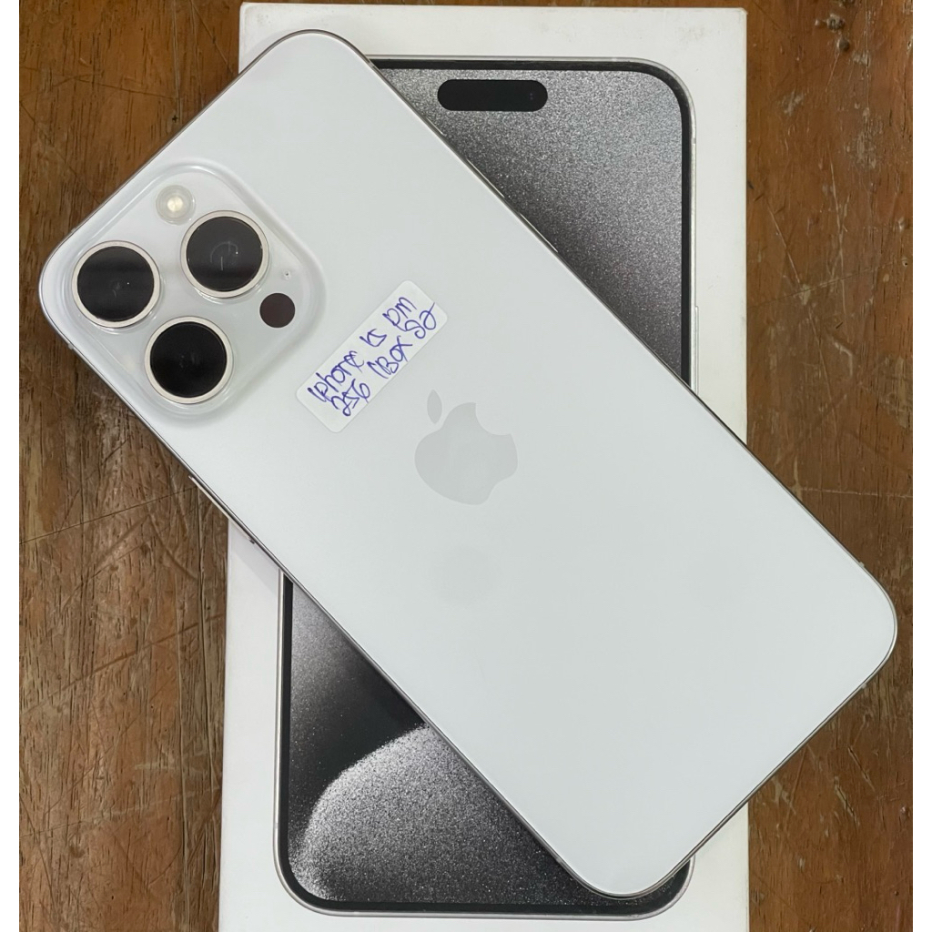Hp Second iPhone 15 Pro Max 256GB Fullset