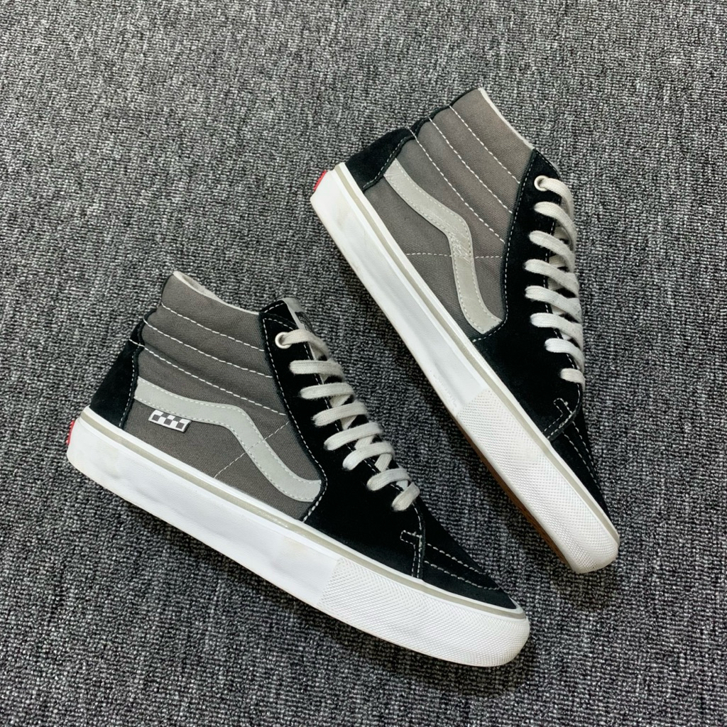 vans sk8 hi pro skate reflectife grey