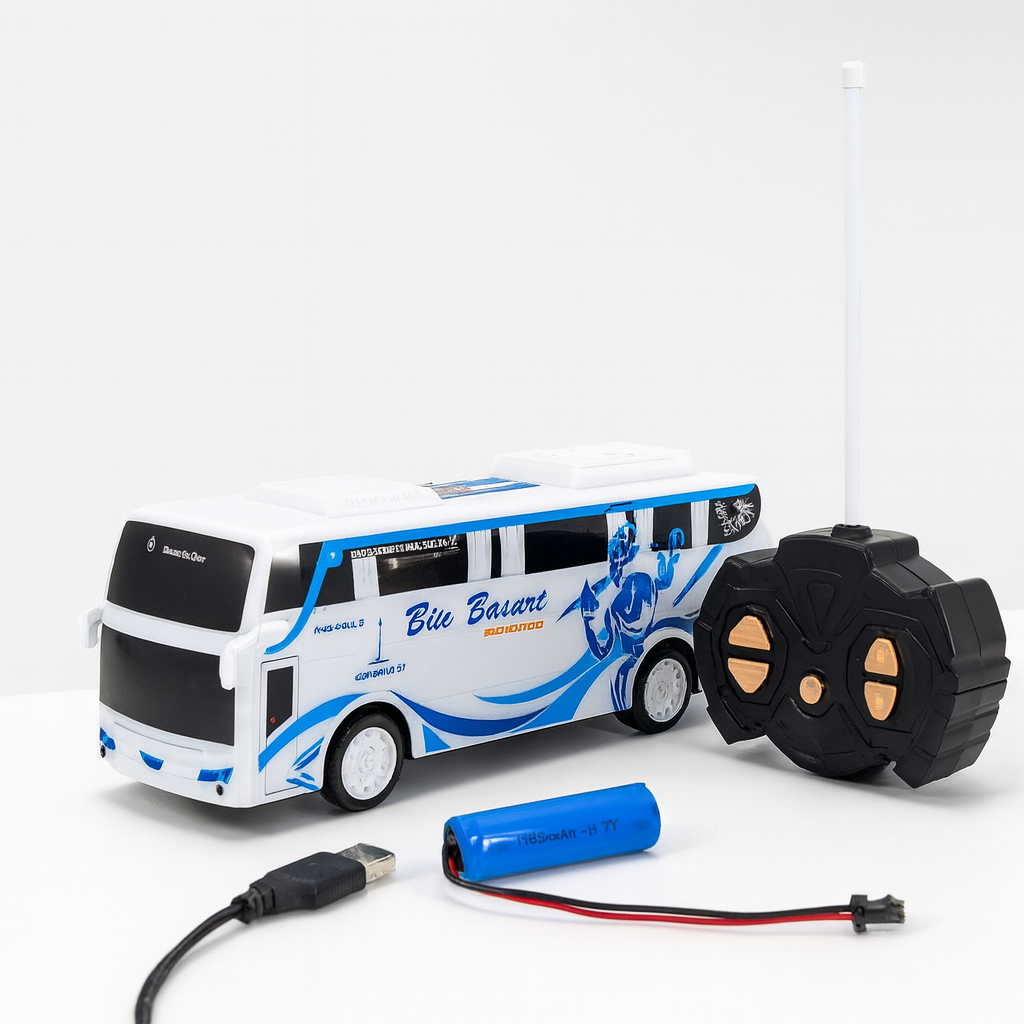 TOYRIUM RC BUS BASURI BESAR /31CM BUS TELOLET MUSIK / BIS TELOLET REMOTE CONTROL Best Seller