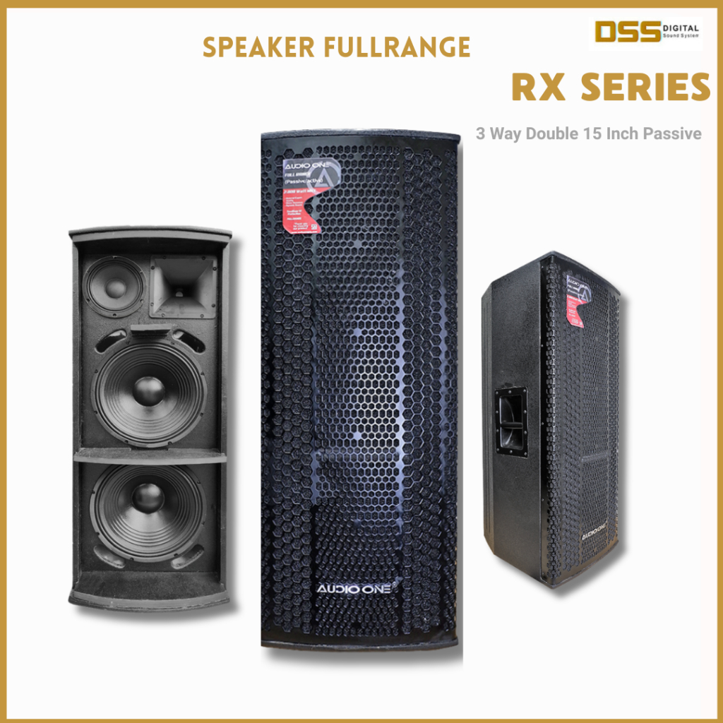 Speaker 3 Way 15 inch Double RX 2158 Pasif 1200-2000 Watt Sound System I DSS