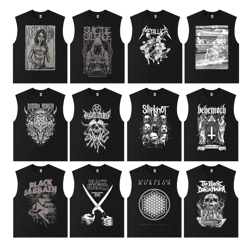 KAOS TANKTOP 24S / SINGLET / KAOS LEKBONG BAND / KAOS METAL ROCK / TANKTOP / LEKBONG