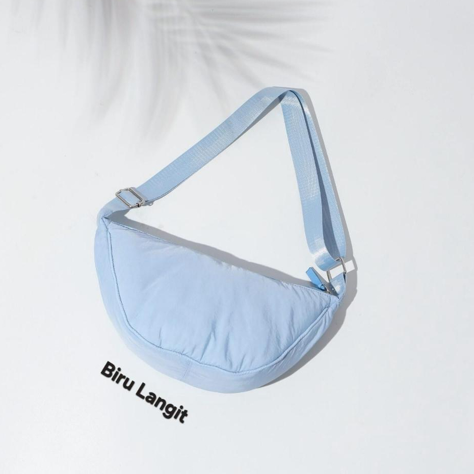 Tas Slingbag Unisex Cewek Cowok Ala Tas Selempang Pria Mini  Tas Perahu Parasut Nylon